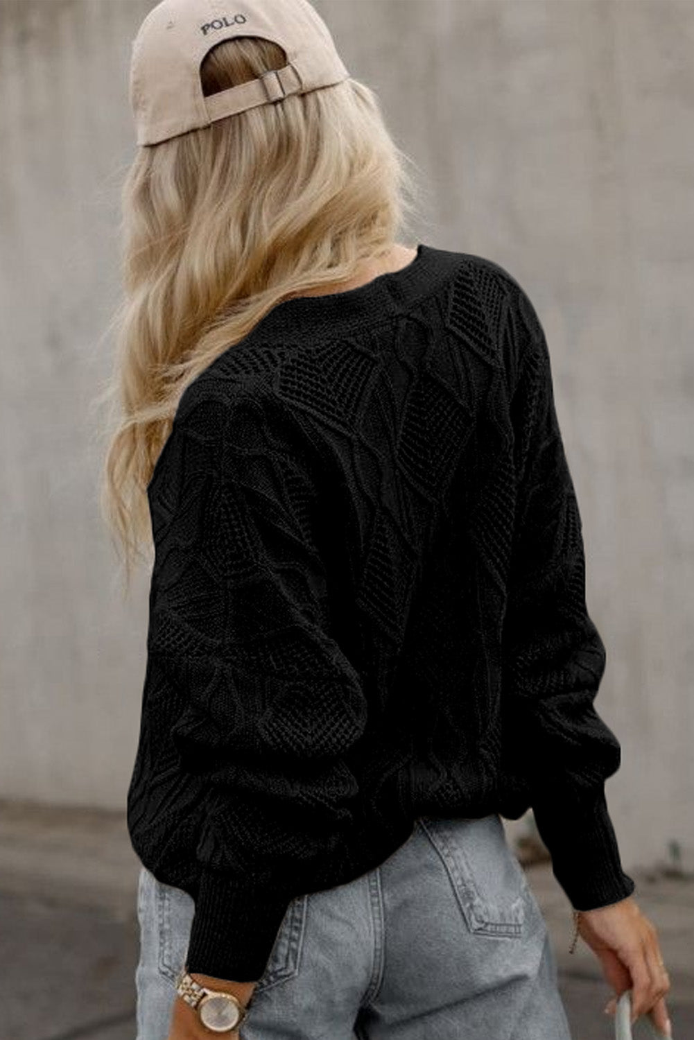 Knitted Hollow Cardigan