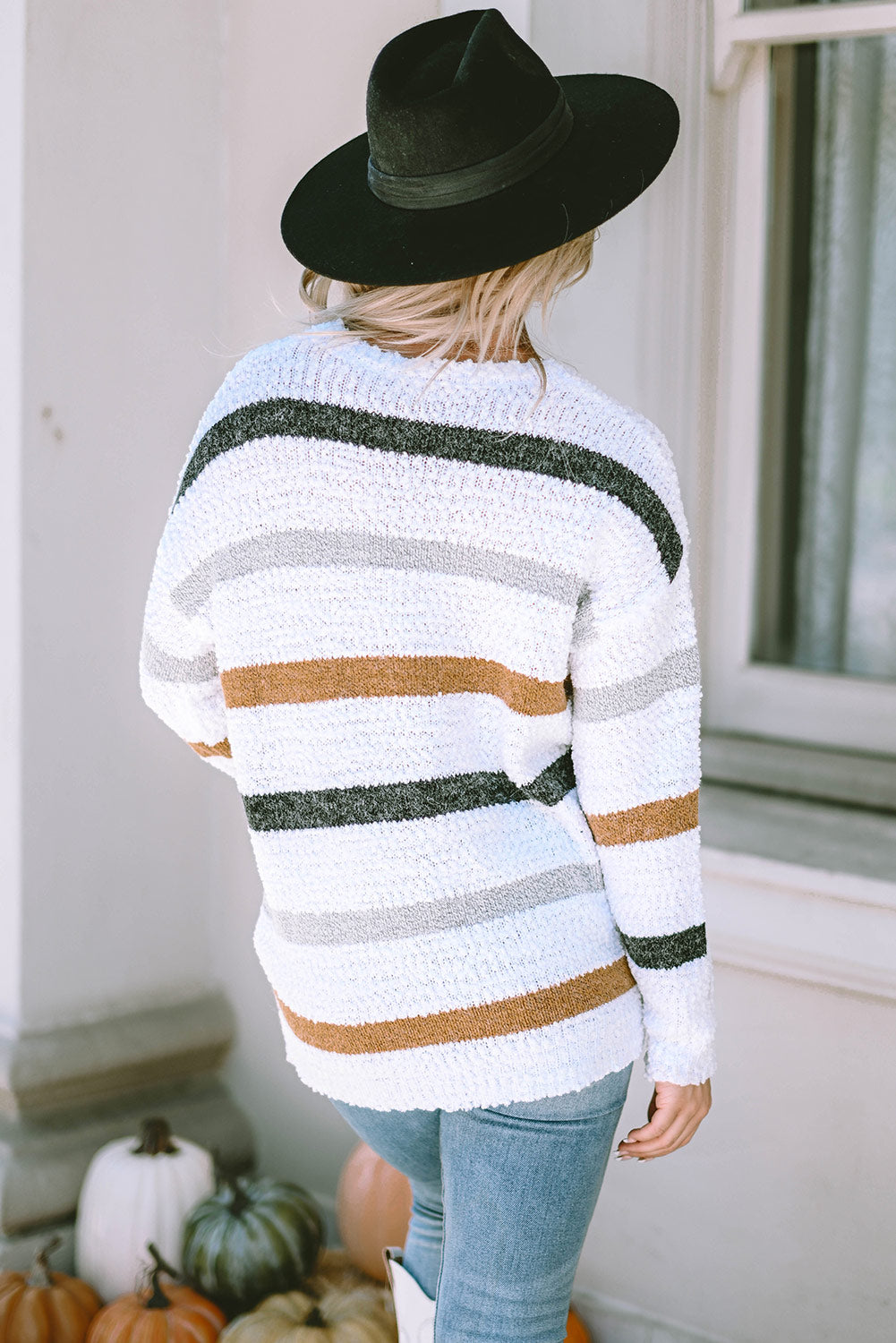 Striped Knit Sweater