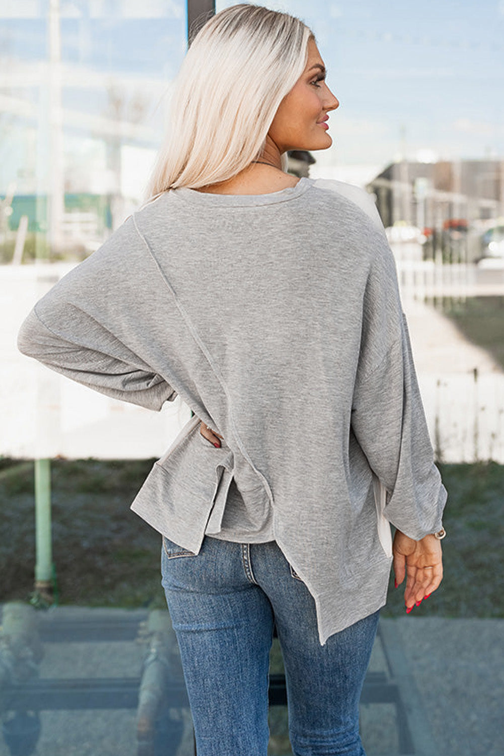 Hem Long Sleeve Top