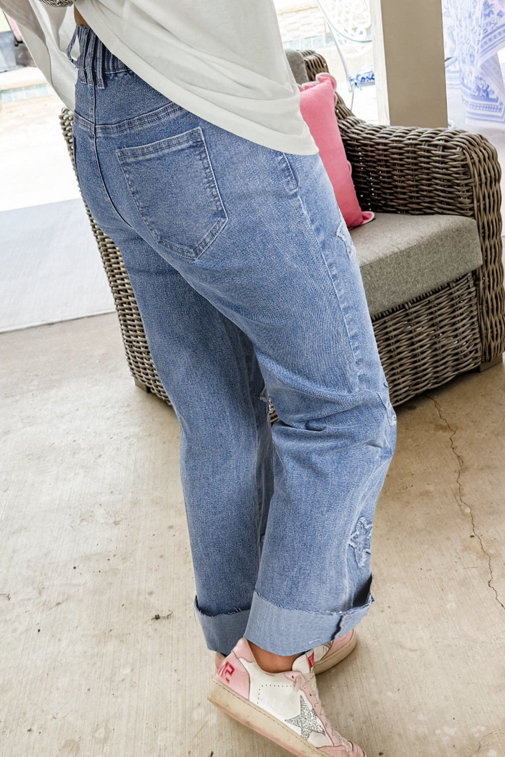 Dusk Star Straight Leg Loose Jeans