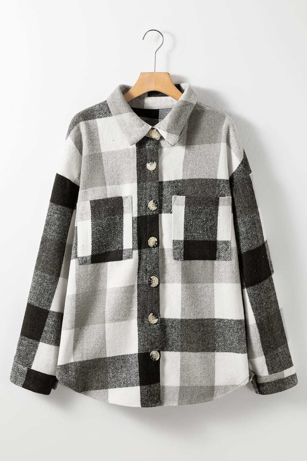 Checkered Button-Up Shacket