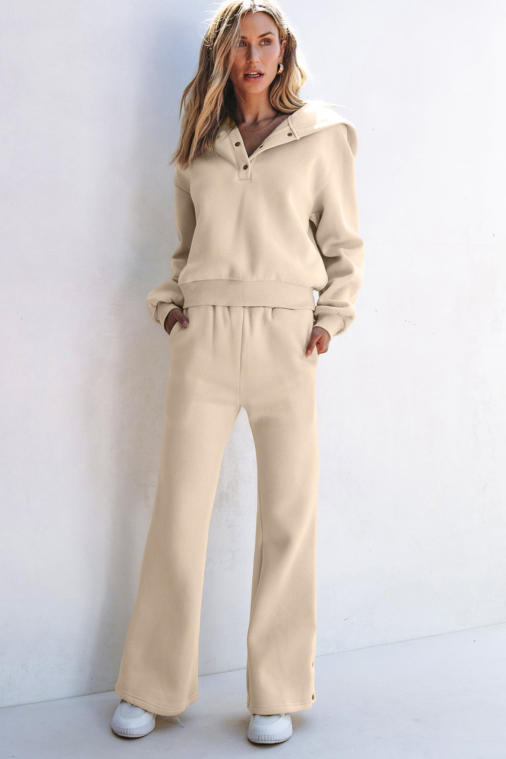 Hoodie and High Waist Pants Activewear Set