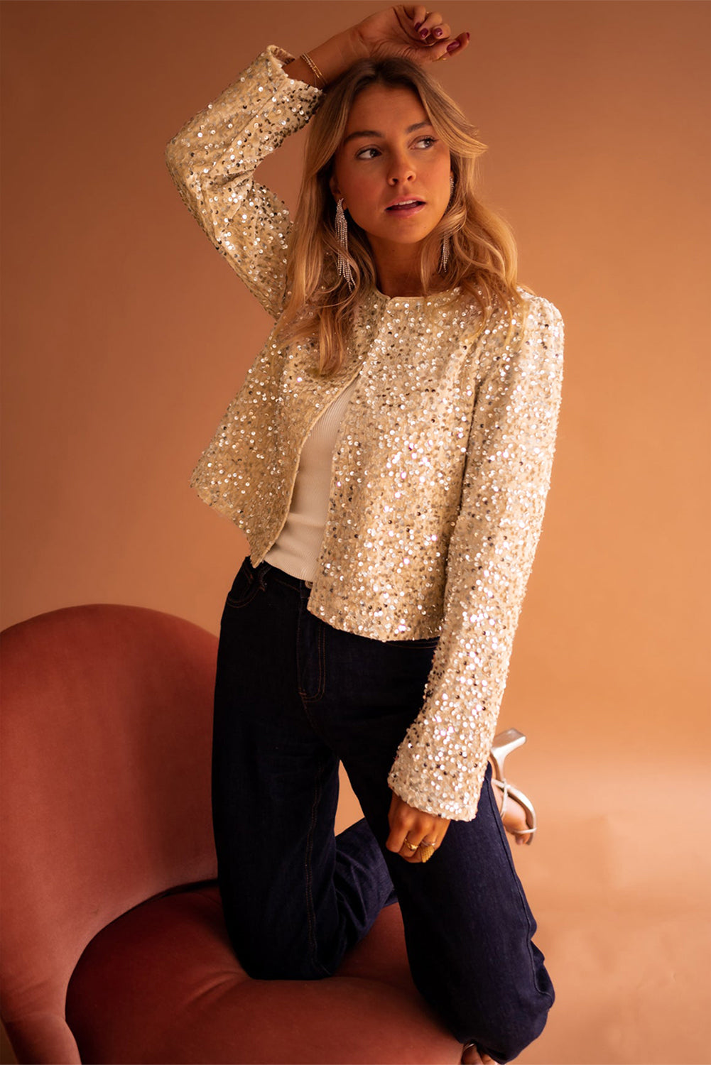 Golden Fleece Cropped Jacket