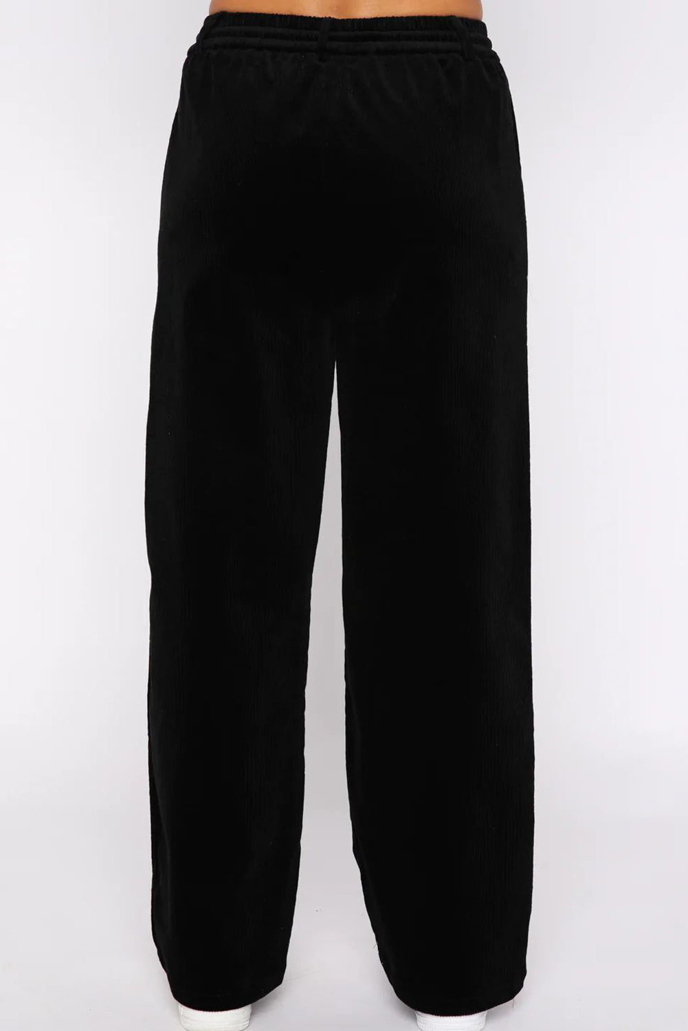 Drawstring Waist Wide Leg Pants