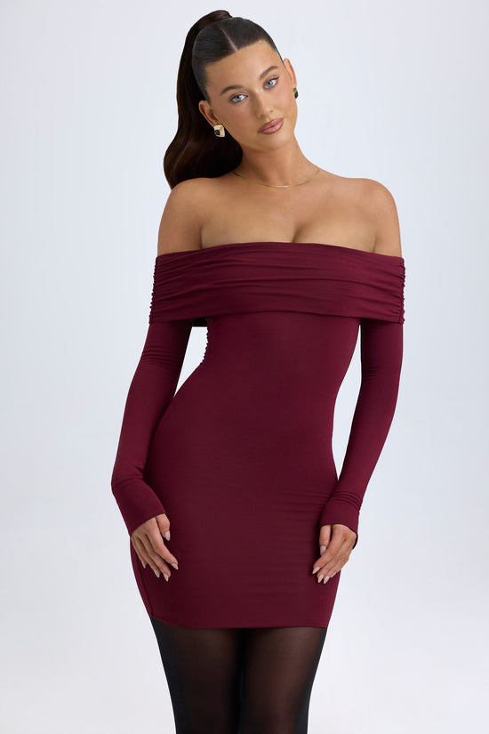 Modal Off-Shoulder Mini Dress