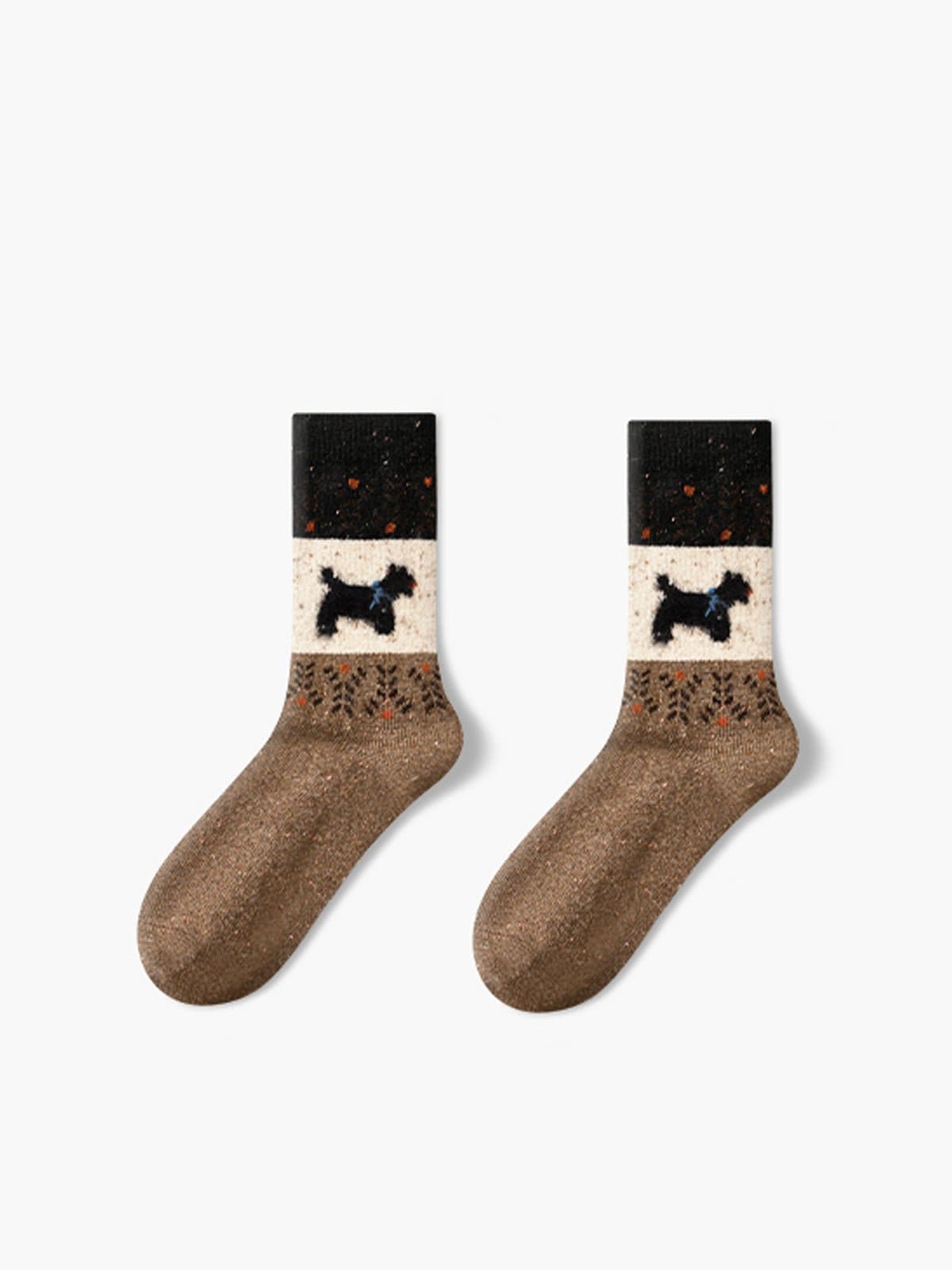 Puppy Pattern Wool Socks - Divaloo