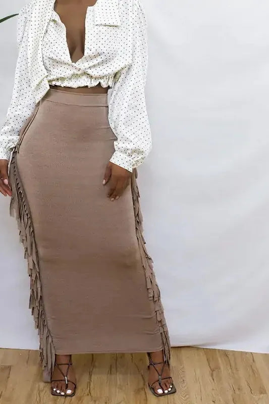 Tassel Long Skirt